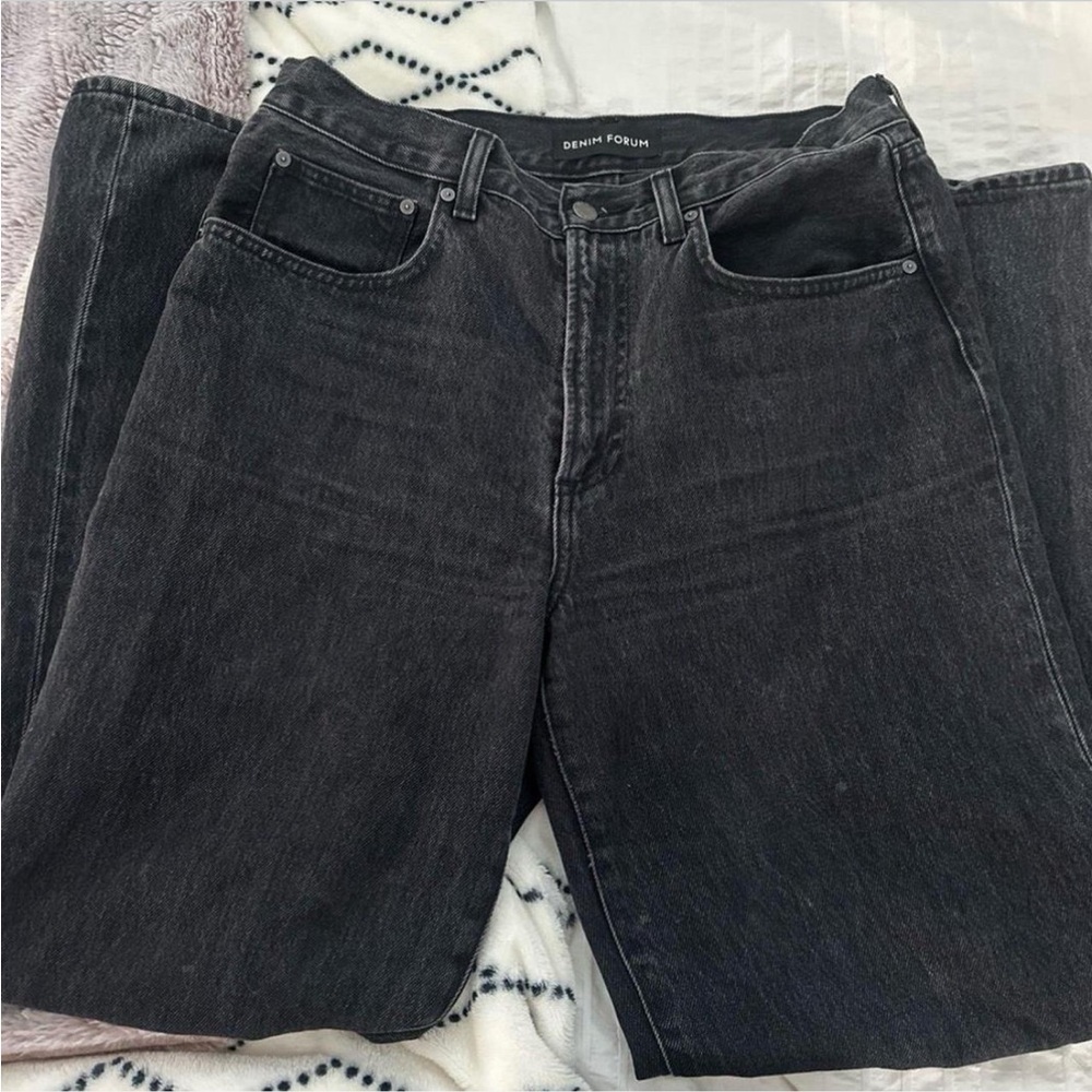 Aritzia Black Straight Leg Jeans Timeless Design